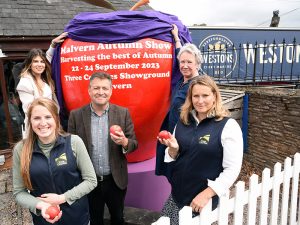 Malvern Autumn Show rolls out its new Giant Red Apple